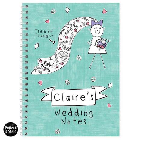Personalised Purple Ronnie Wedding Bride A5 Notebook Extra Image 1